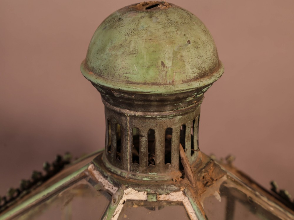 19th century Terrarium copper and glass View V