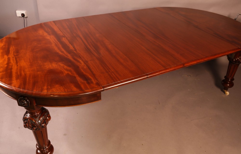 A Victorian Mahogany Extending Wind Out Dining Table to seat 10 View XI