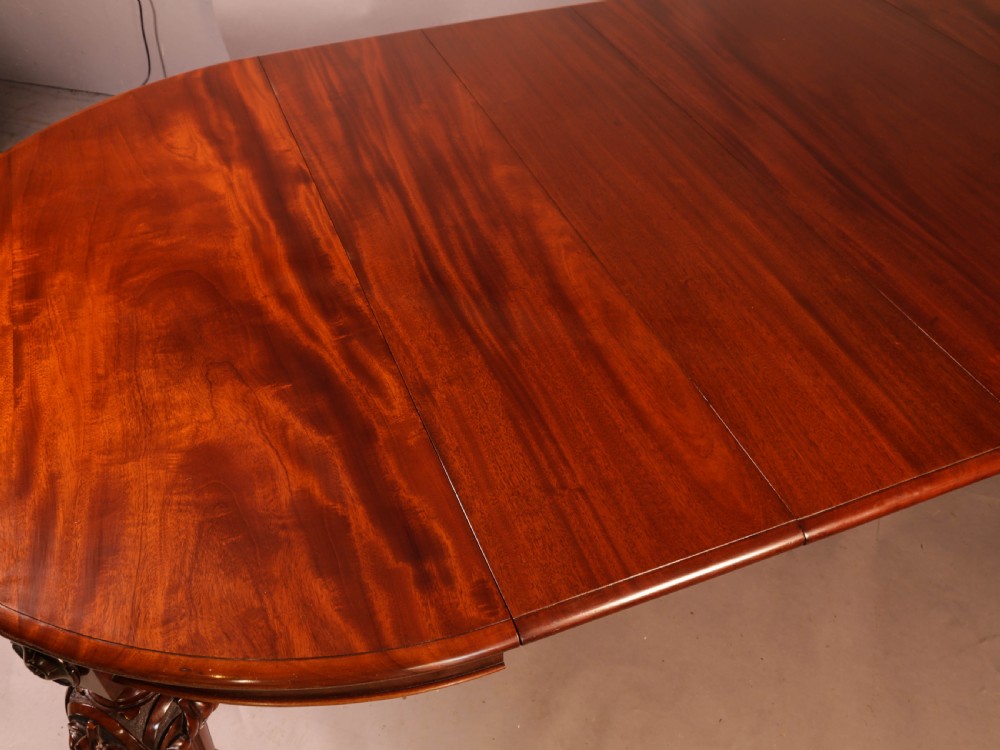 A Victorian Mahogany Extending Wind Out Dining Table to seat 10 View XII