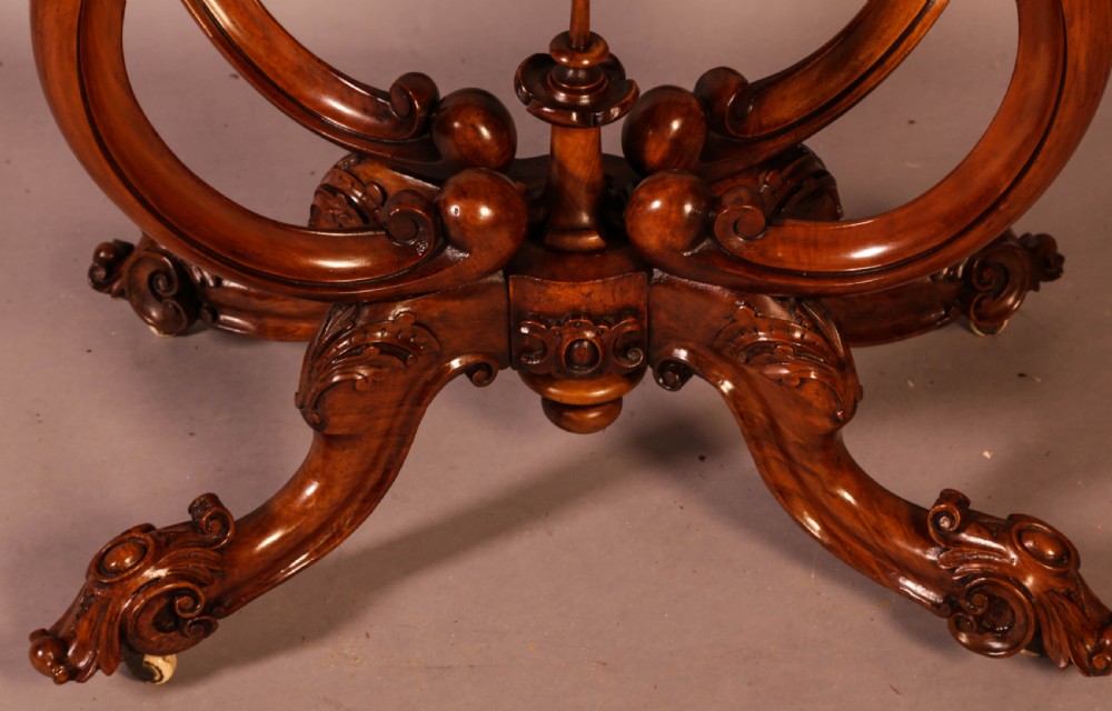A Victorian Burr Walnut Games Table View IV