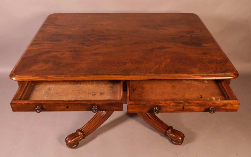 A Georgian Library Table in Mahogany View III