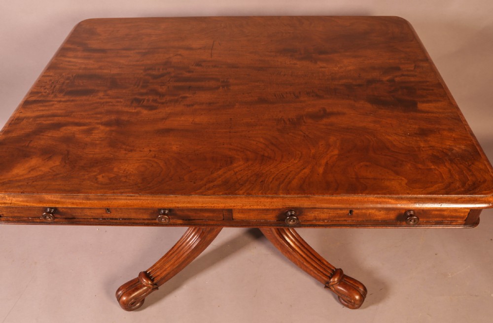 A Georgian Library Table in Mahogany View VIII