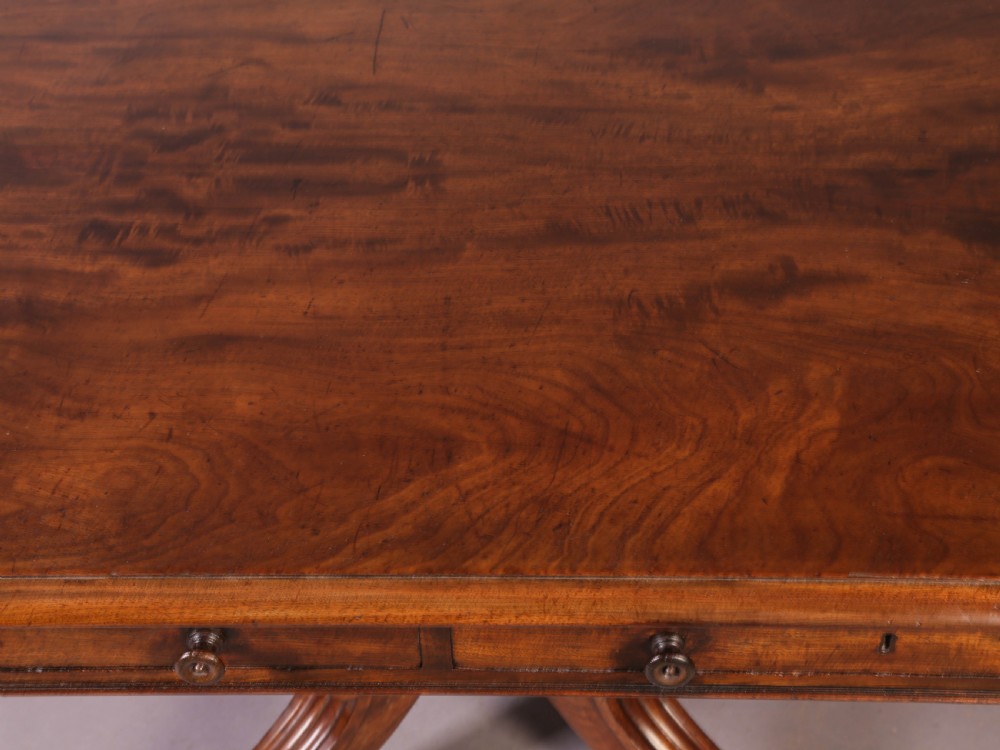 A Georgian Library Table in Mahogany View IX