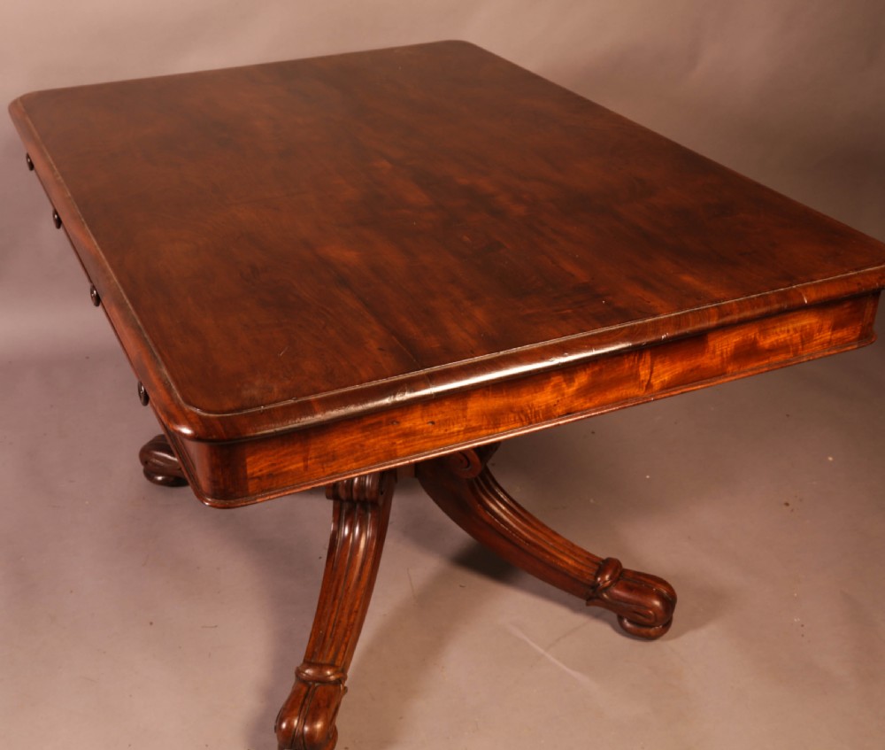 A Georgian Library Table in Mahogany View XI