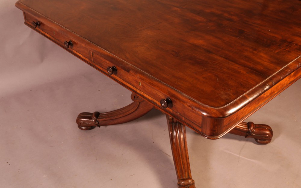 A Georgian Library Table in Mahogany View XII