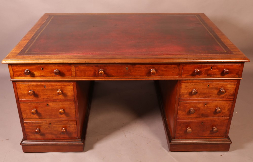 A Victorian Mahogany Partners Desk c 1860 View II