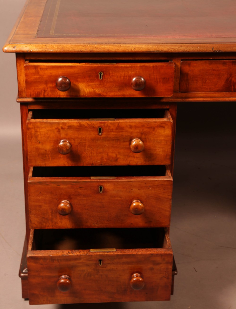 A Victorian Mahogany Partners Desk c 1860 View IV