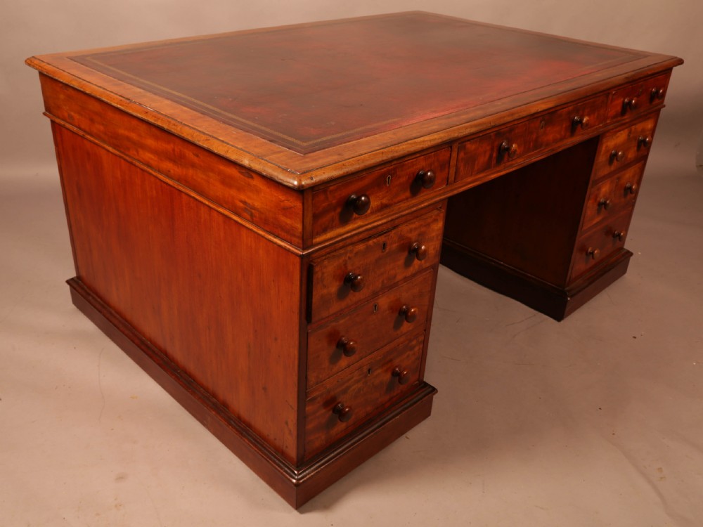 A Victorian Mahogany Partners Desk c 1860 View V