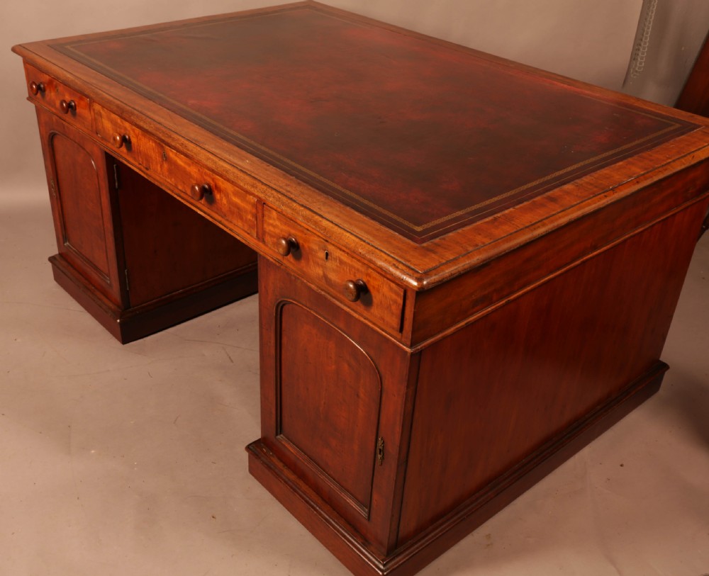 A Victorian Mahogany Partners Desk c 1860 View VI