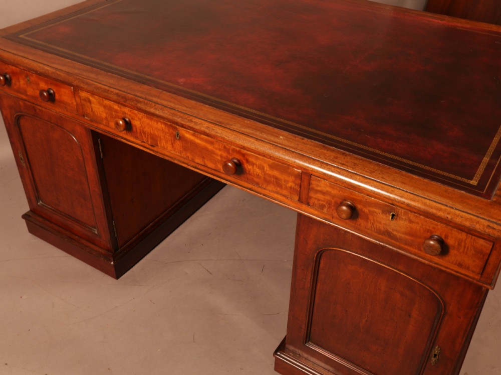 A Victorian Mahogany Partners Desk c 1860 View VIII