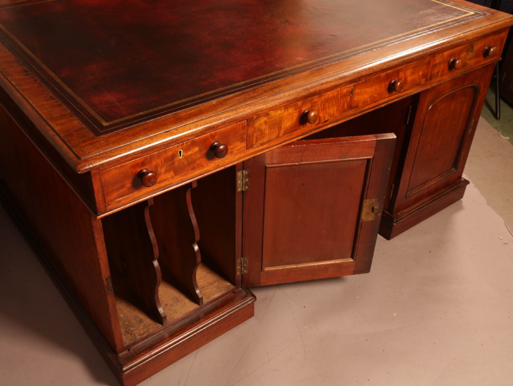 A Victorian Mahogany Partners Desk c 1860 View IX