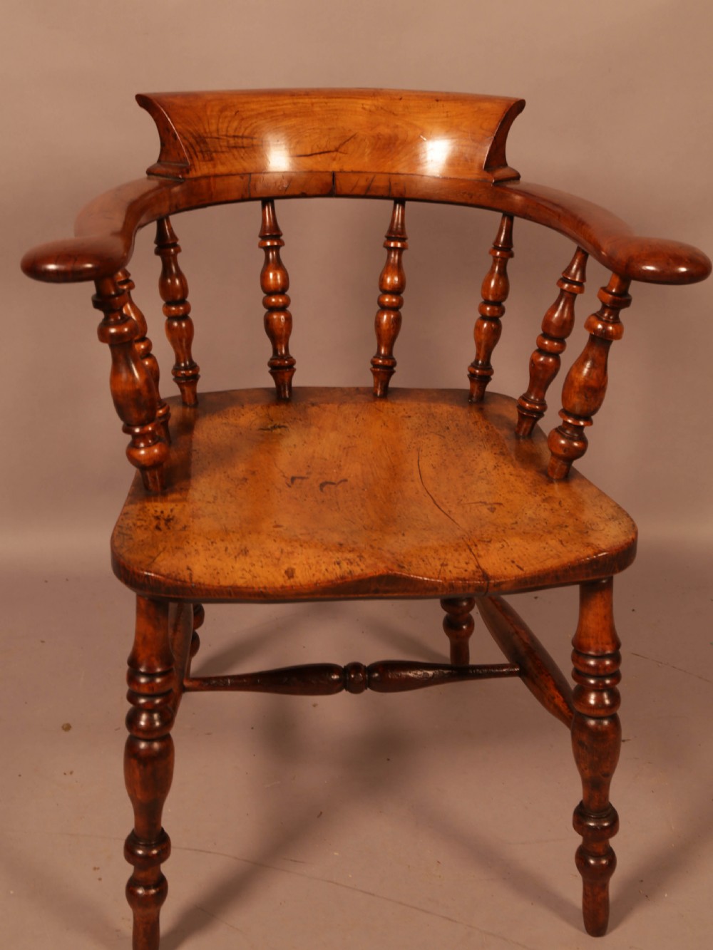 A Victorian Captains Chair in Fruit wood