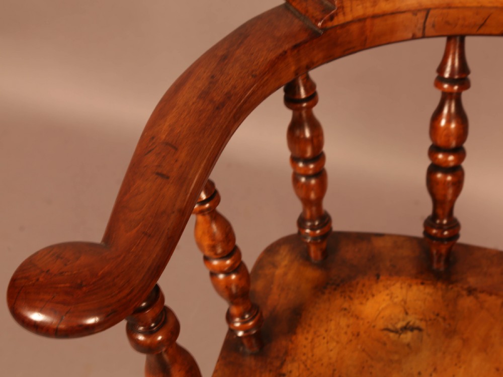 A Victorian Captains Chair in Fruit wood View V