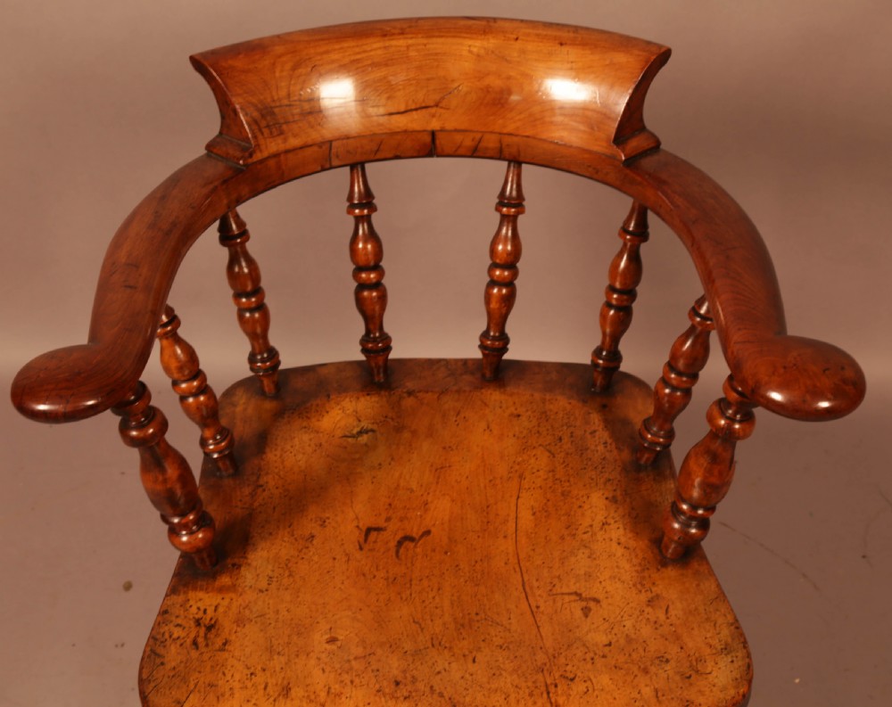 A Victorian Captains Chair in Fruit wood View VI