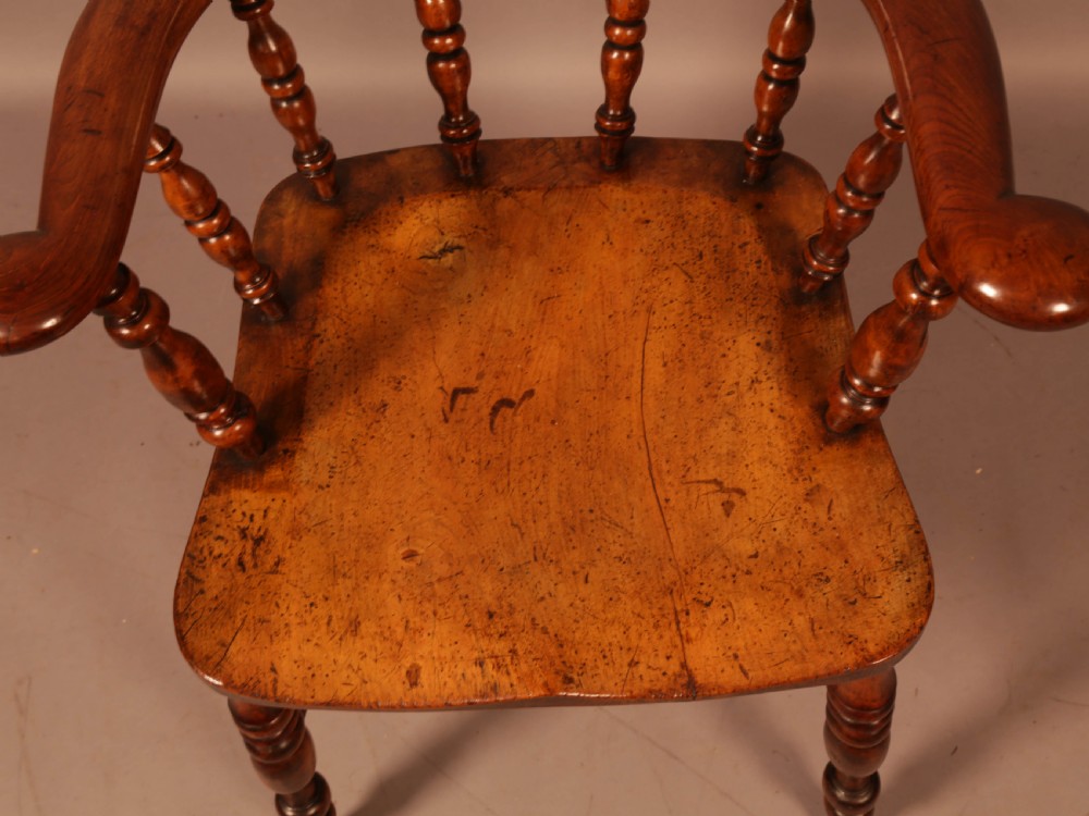 A Victorian Captains Chair in Fruit wood View VIII