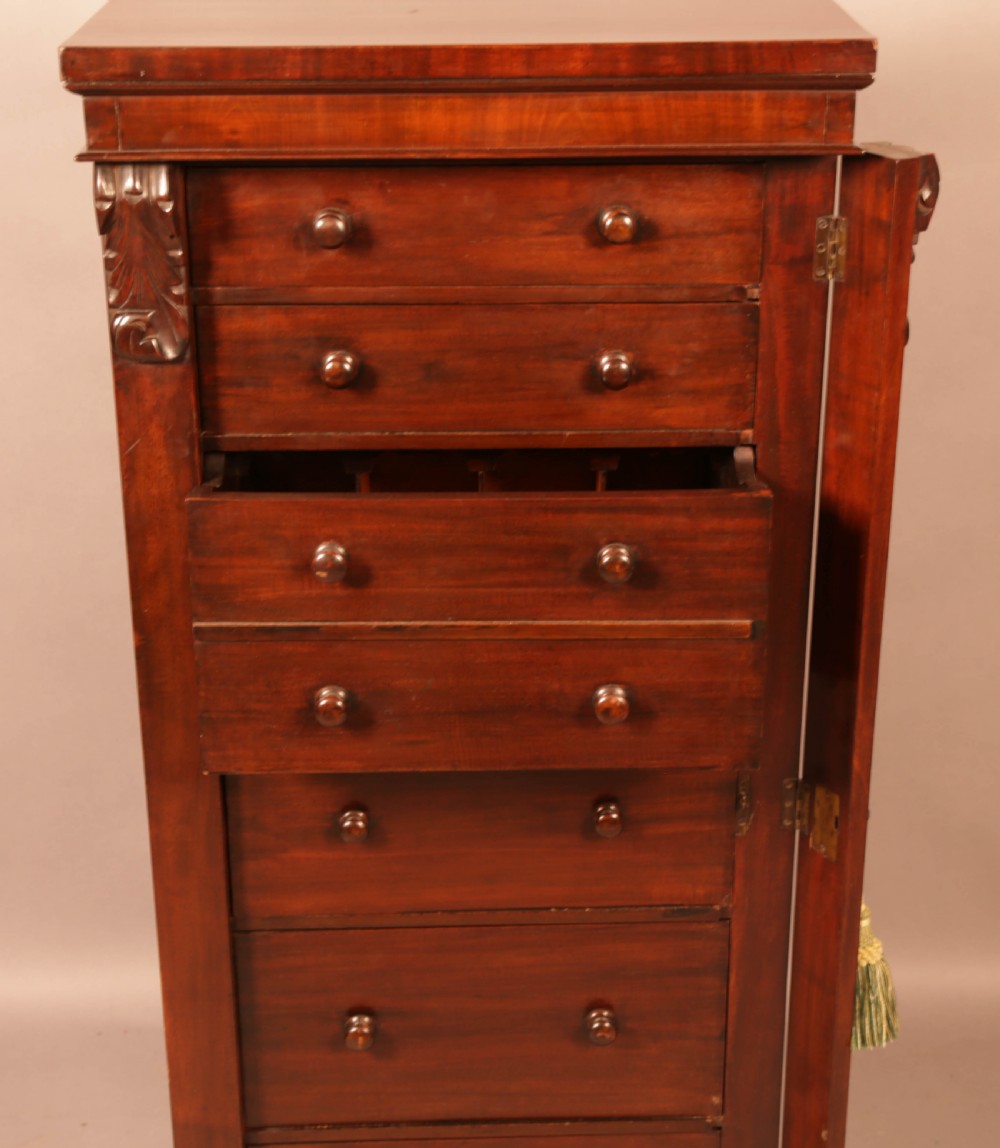 A Victorian Wellington Chest with Secretair Drawer View IV