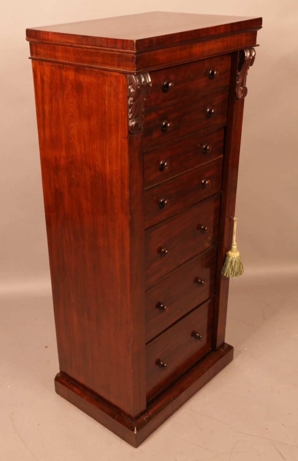 A Victorian Wellington Chest with Secretair Drawer View V