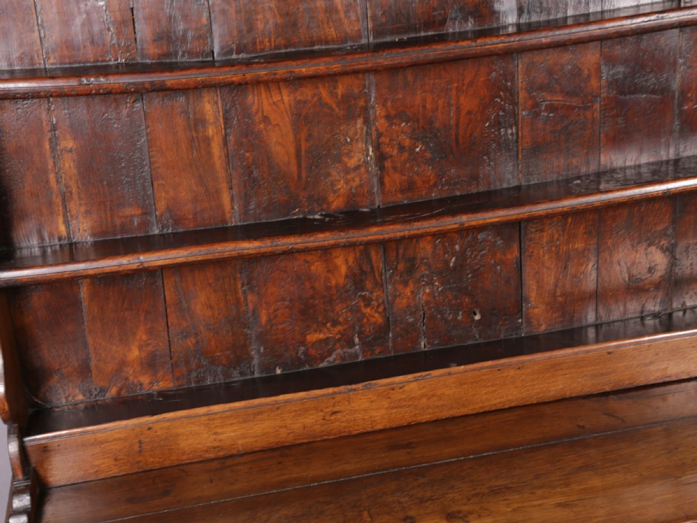 A George III Oak Dresser and Plate Rack View XIII
