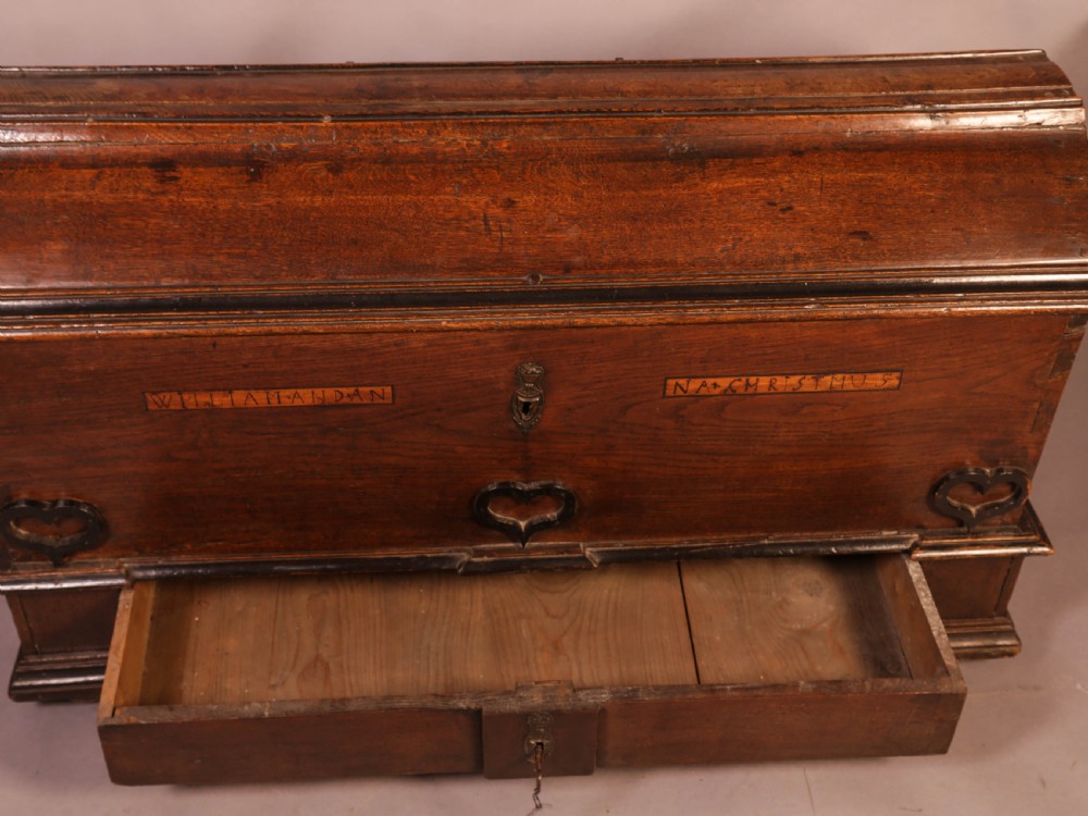 18th century Marriage Coffer View XI