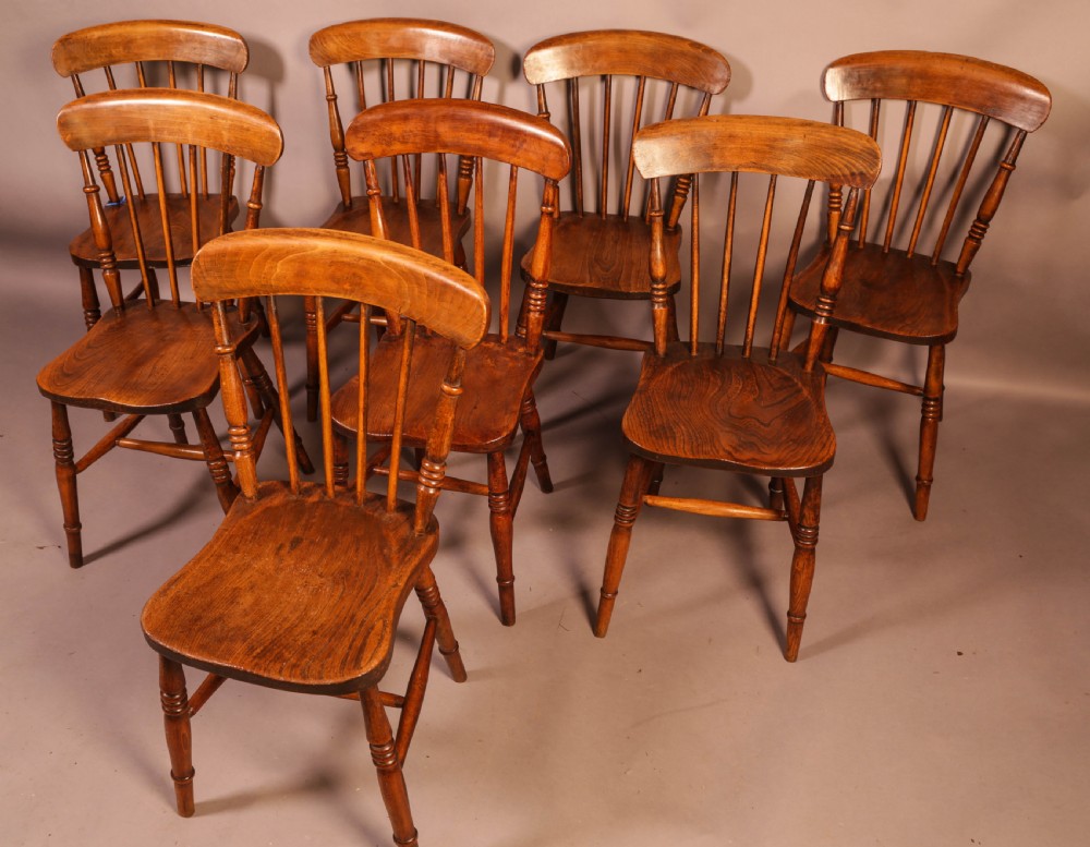 A Set of 8 Lincolnshire Kitchen Chairs View II