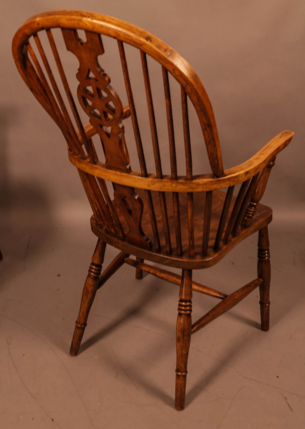 A Rare set of Kitchen Windsor Chairs c 1920 View VI