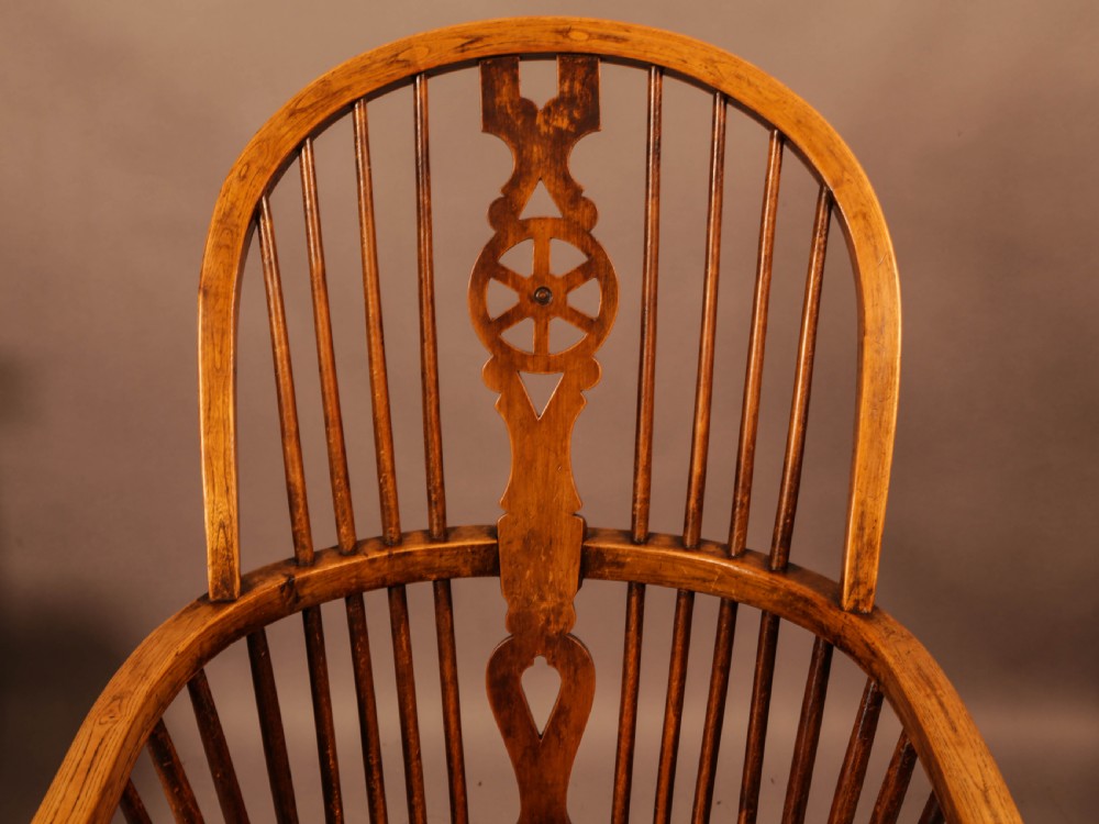 A Rare set of Kitchen Windsor Chairs c 1920 View VII