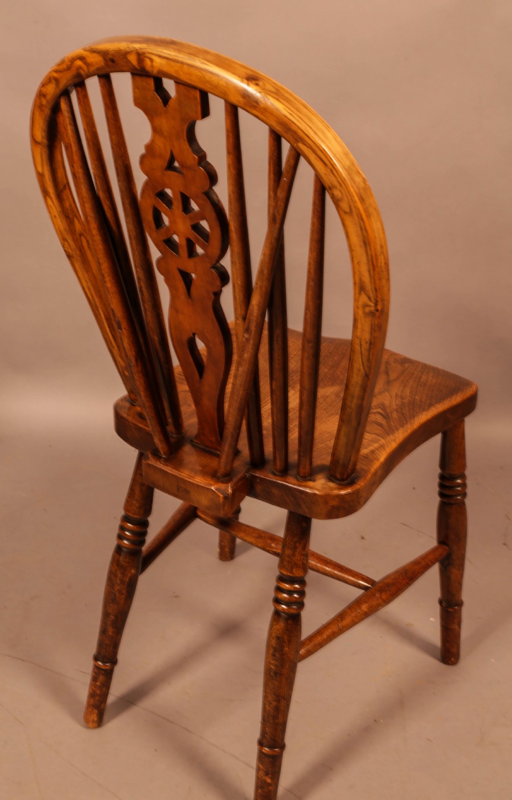 A Rare set of Kitchen Windsor Chairs c 1920 View XII