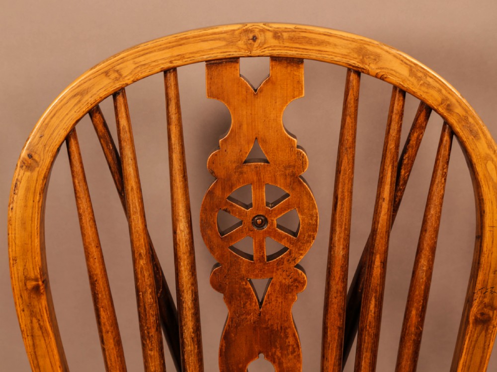 A Rare set of Kitchen Windsor Chairs c 1920 View XIV