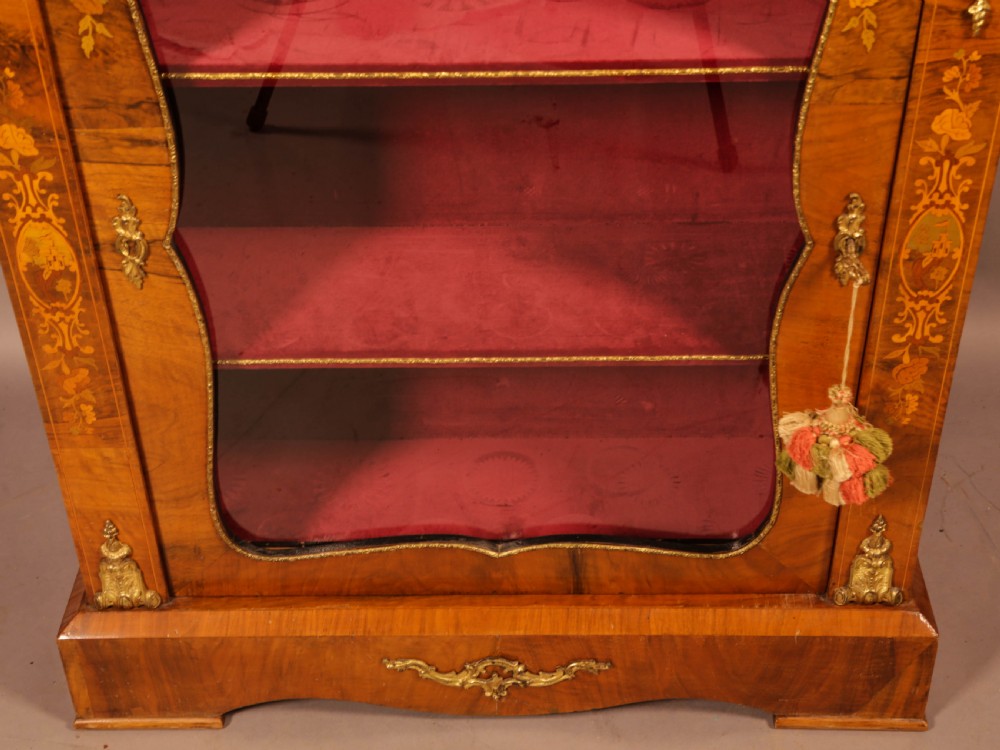 A Victorian Pier Cabinet in Burr Walnut with Inlay View VII