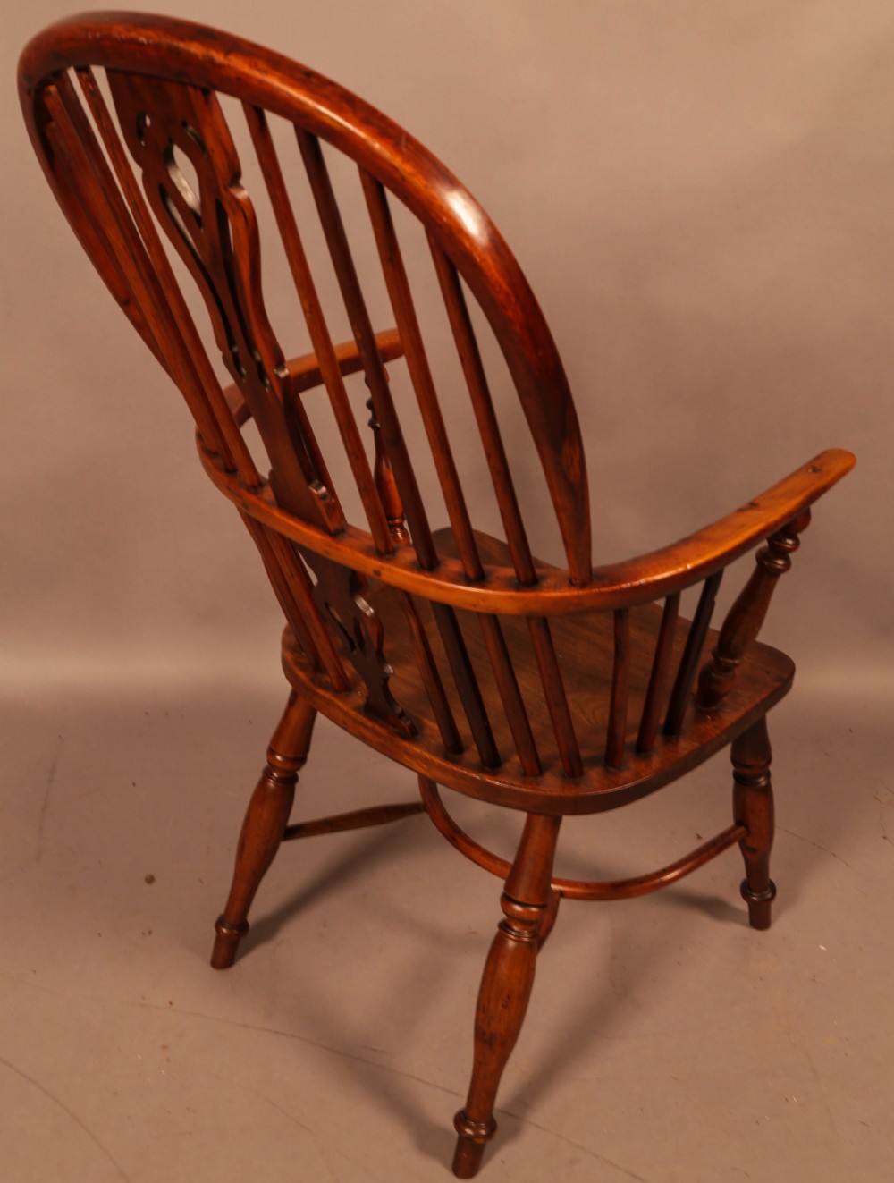 A Yew Wood High Windsor Chair Rockley Maker View III