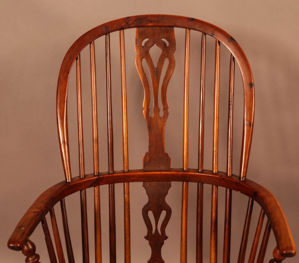 A Yew Wood High Windsor Chair Rockley Maker View IV