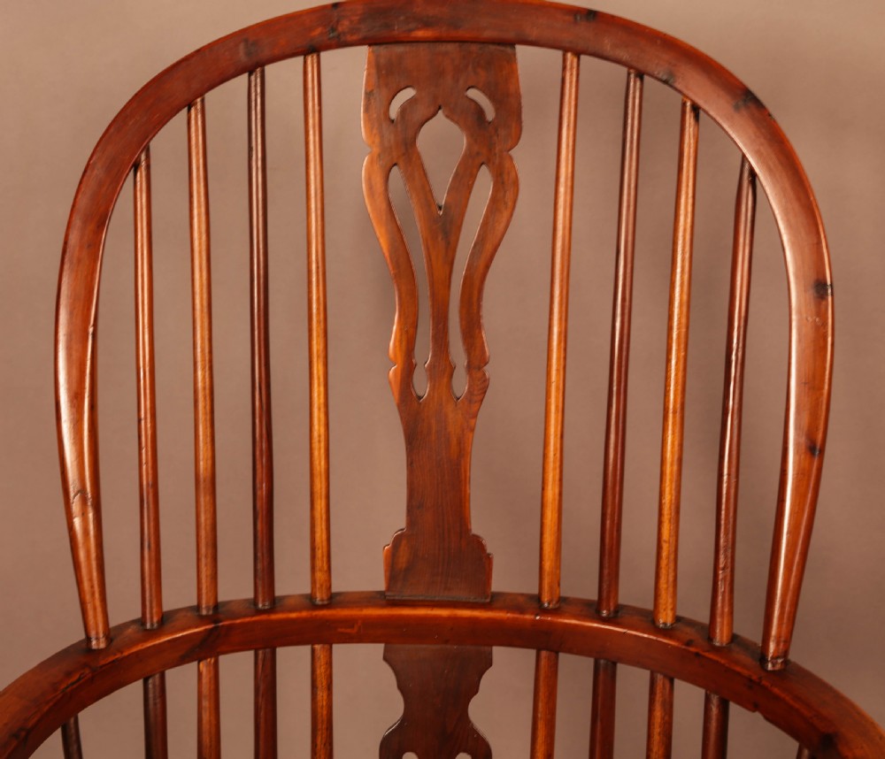 A Yew Wood High Windsor Chair Rockley Maker View VII