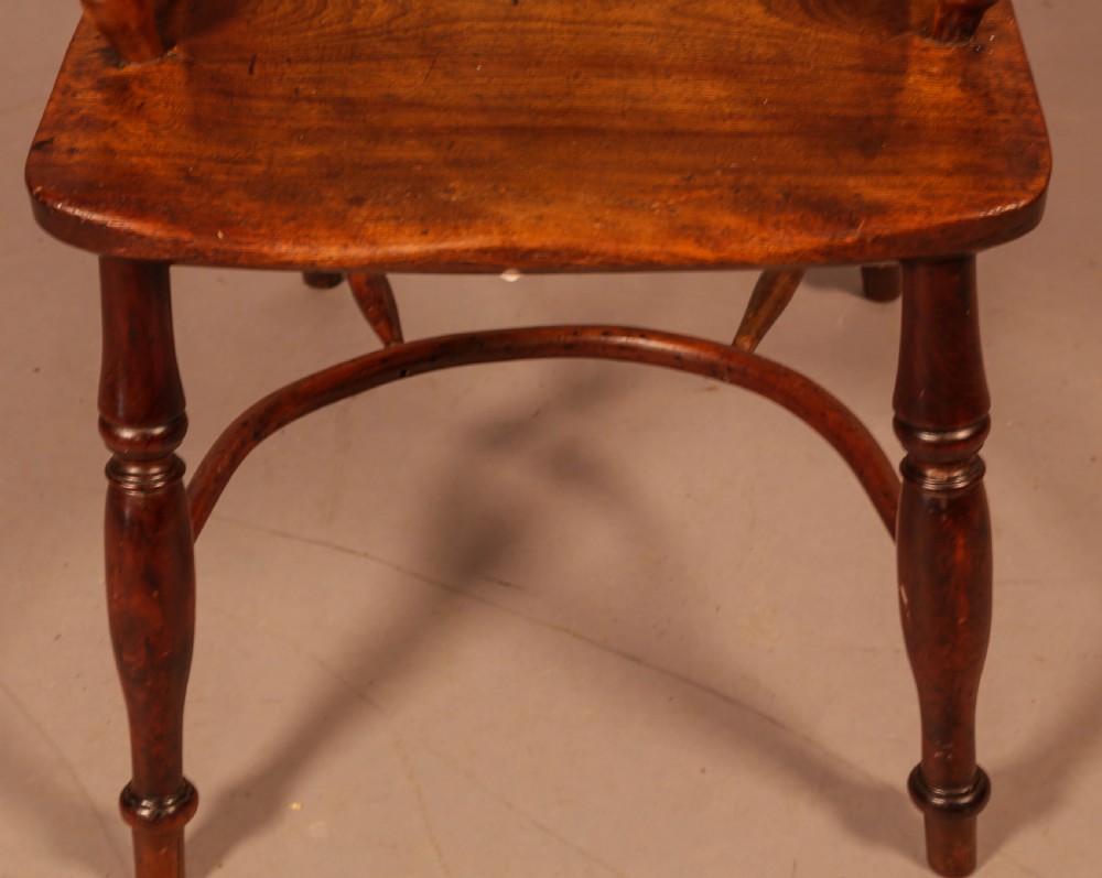 A Yew Wood High Windsor Chair Rockley Maker View IX