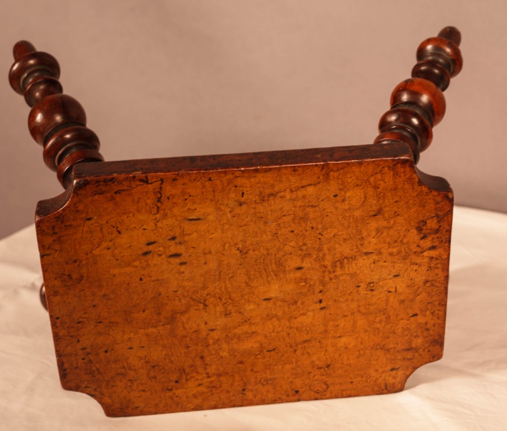 A Yew Wood Stool Victorian View VI