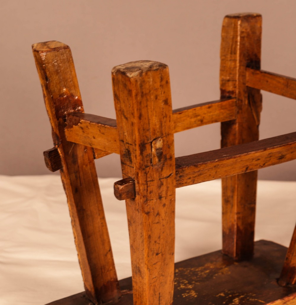 Primative Childs Stool in Ash View IV