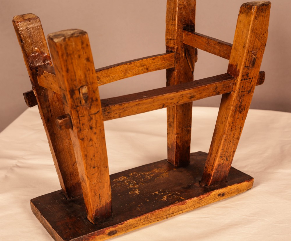 Primative Childs Stool in Ash View VI