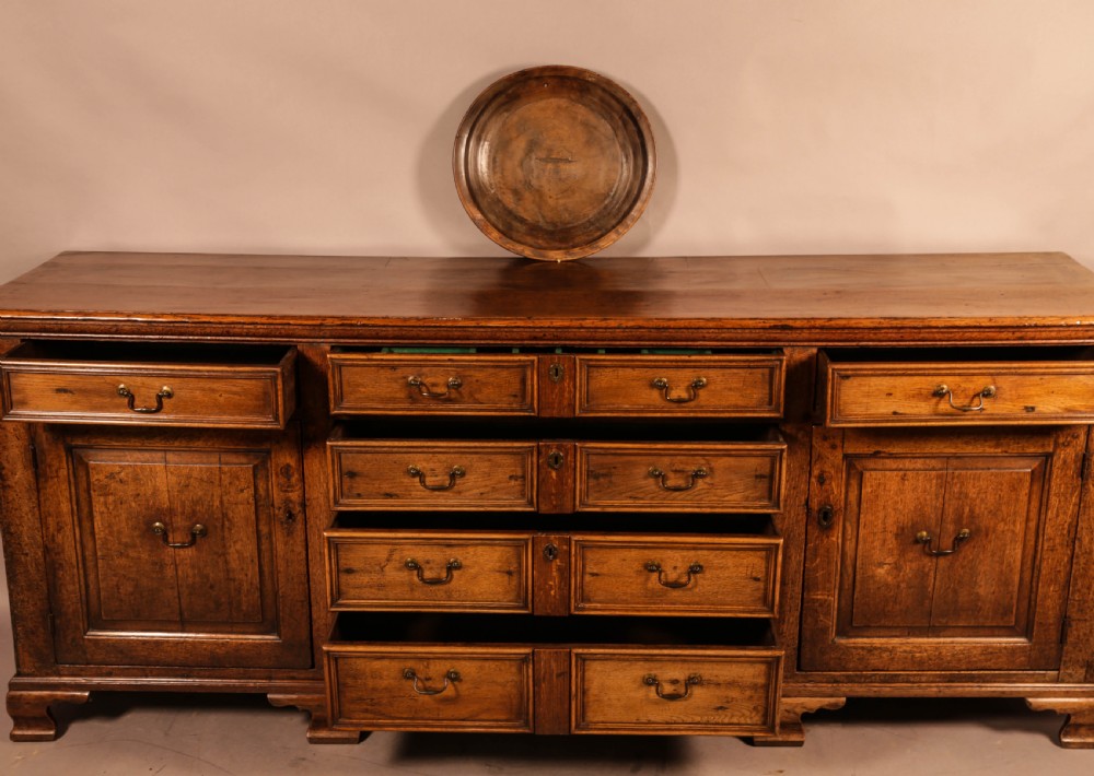 Superb Georgian Oak Serving Dresser Large View IV