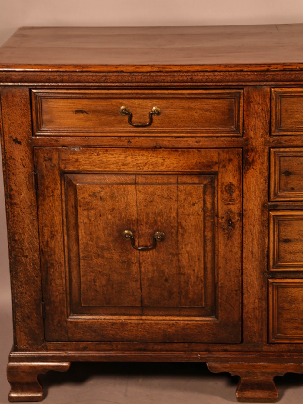Superb Georgian Oak Serving Dresser Large View V