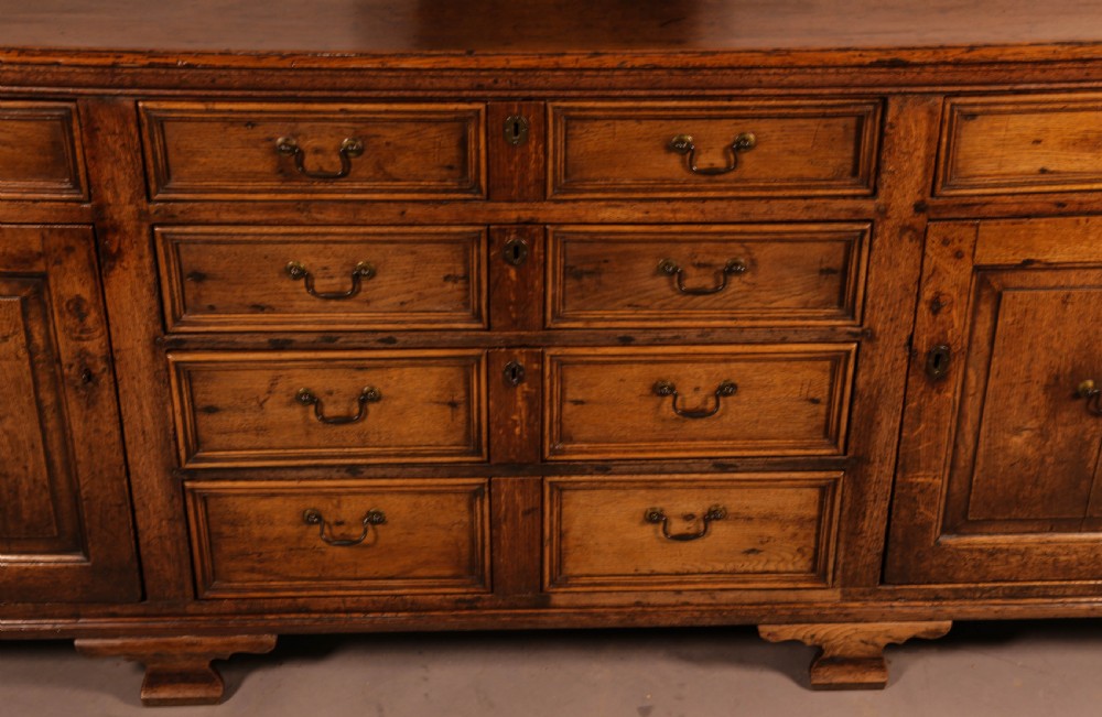 Superb Georgian Oak Serving Dresser Large View VII