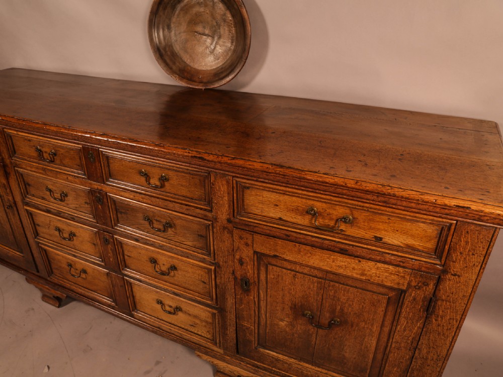 Superb Georgian Oak Serving Dresser Large View IX