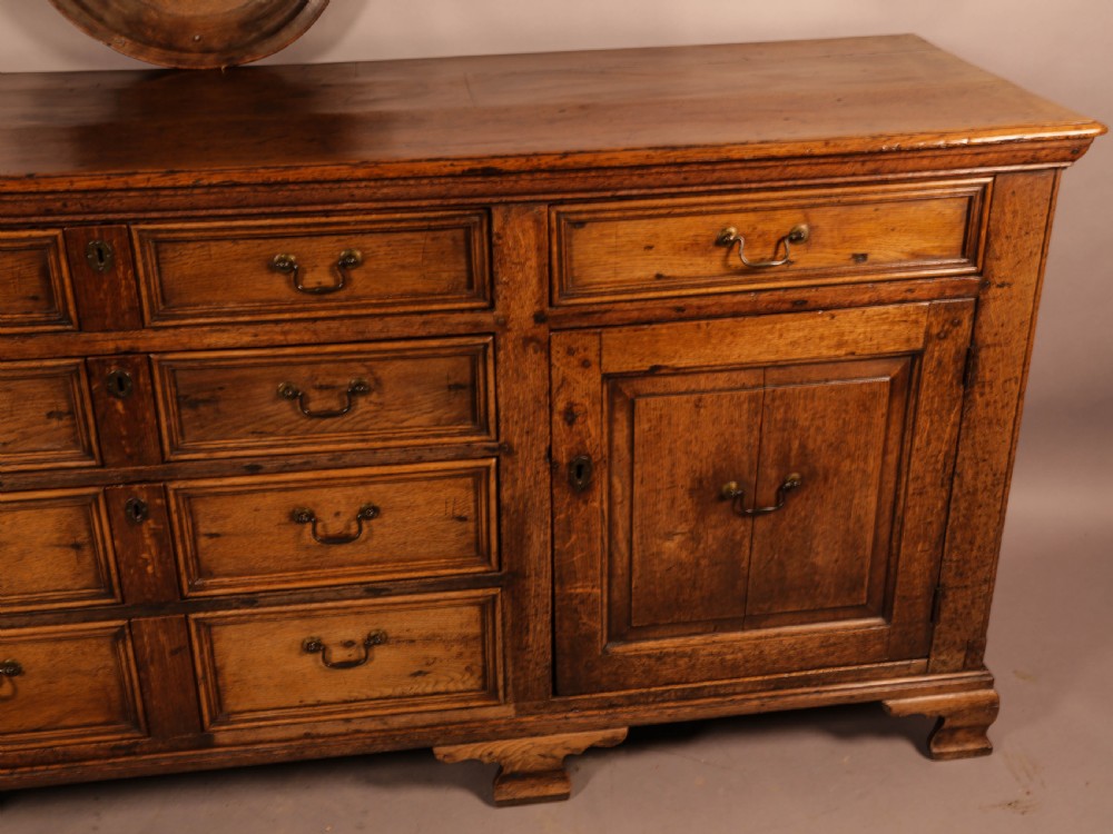 Superb Georgian Oak Serving Dresser Large View XIII