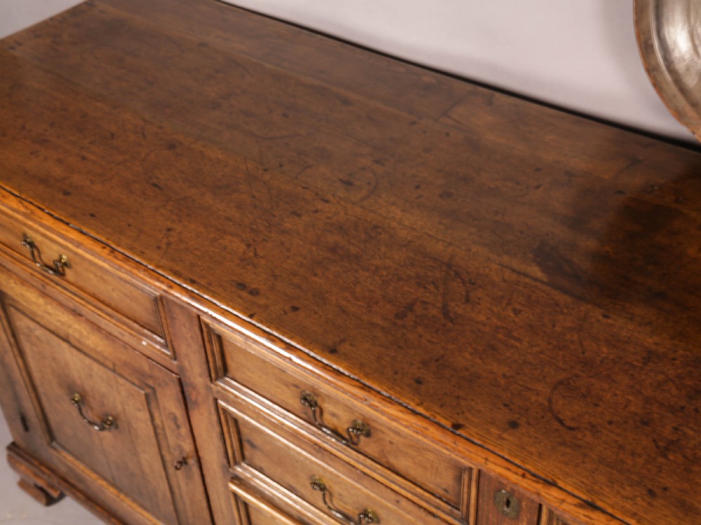 Superb Georgian Oak Serving Dresser Large View XV