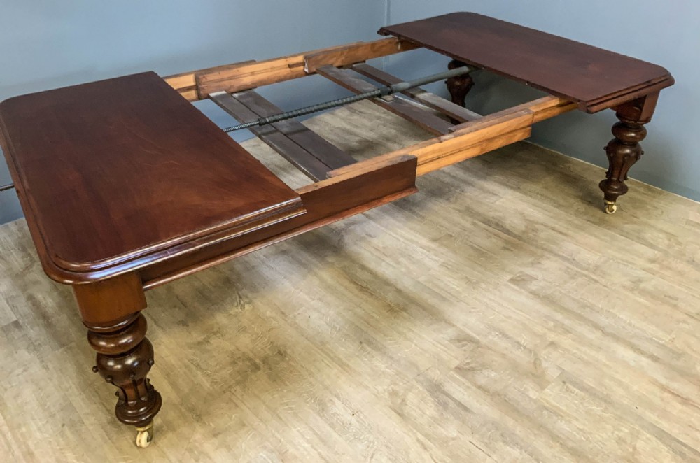 A Victorian Mahogany Extending Dining table seats 10 View VII