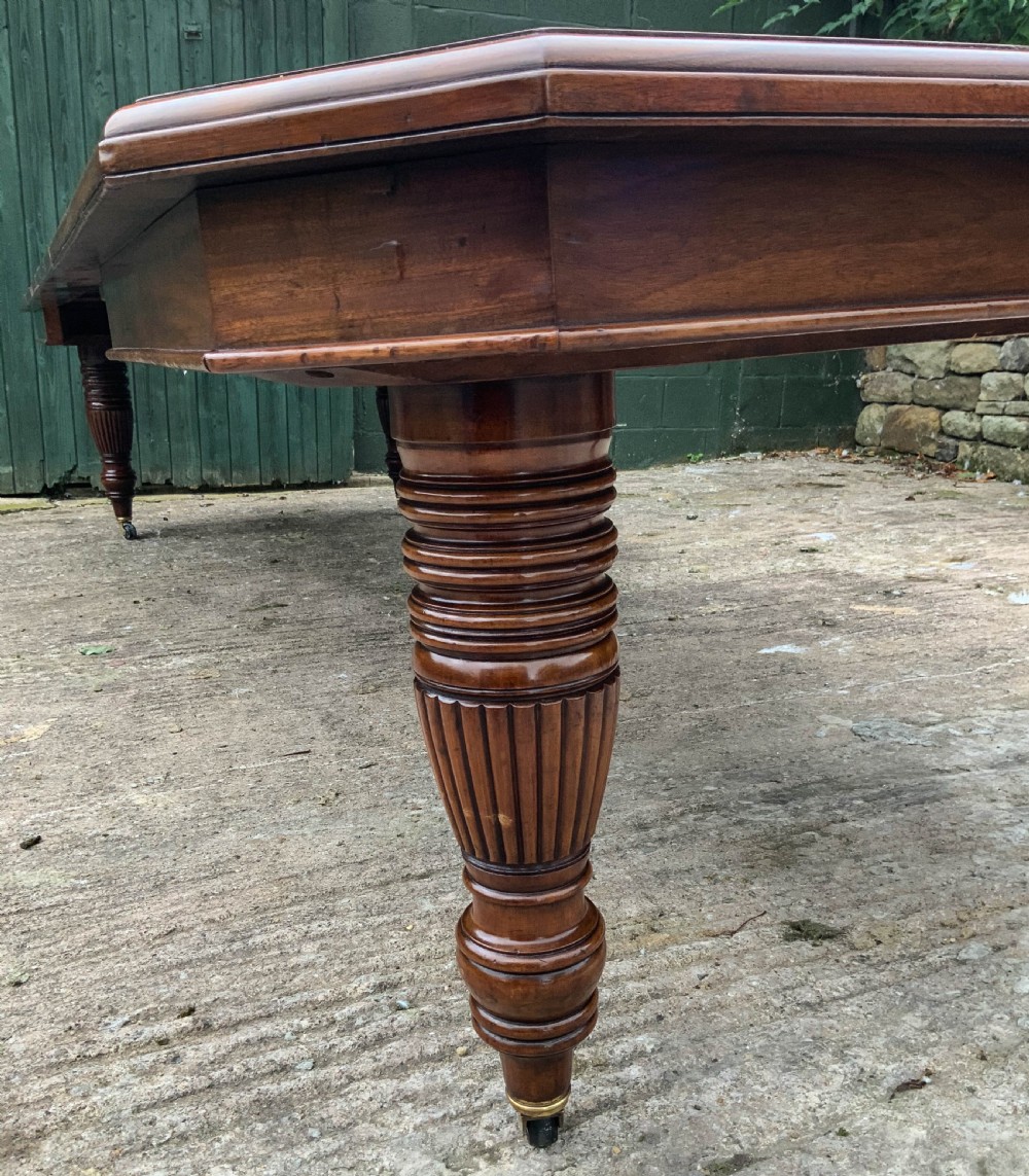 A Good Victorian Mahogany Extending Dining Table seats 14 View IV