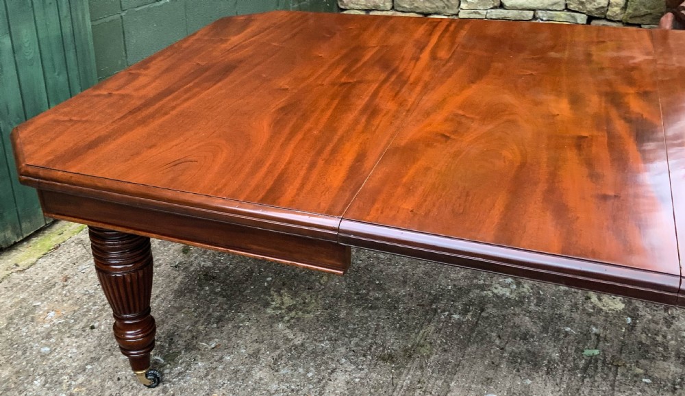 A Good Victorian Mahogany Extending Dining Table seats 14 View V