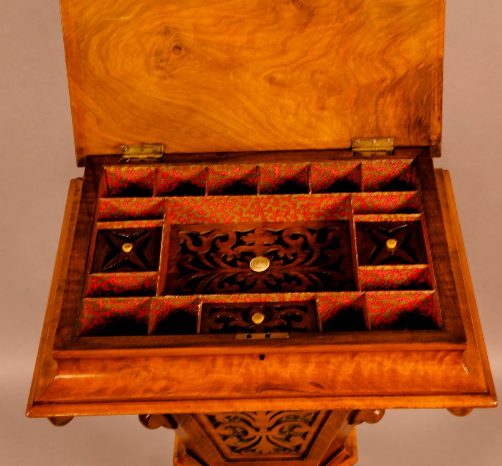 A Victorian Ladies Sewing Table Walnut Super Quality View III