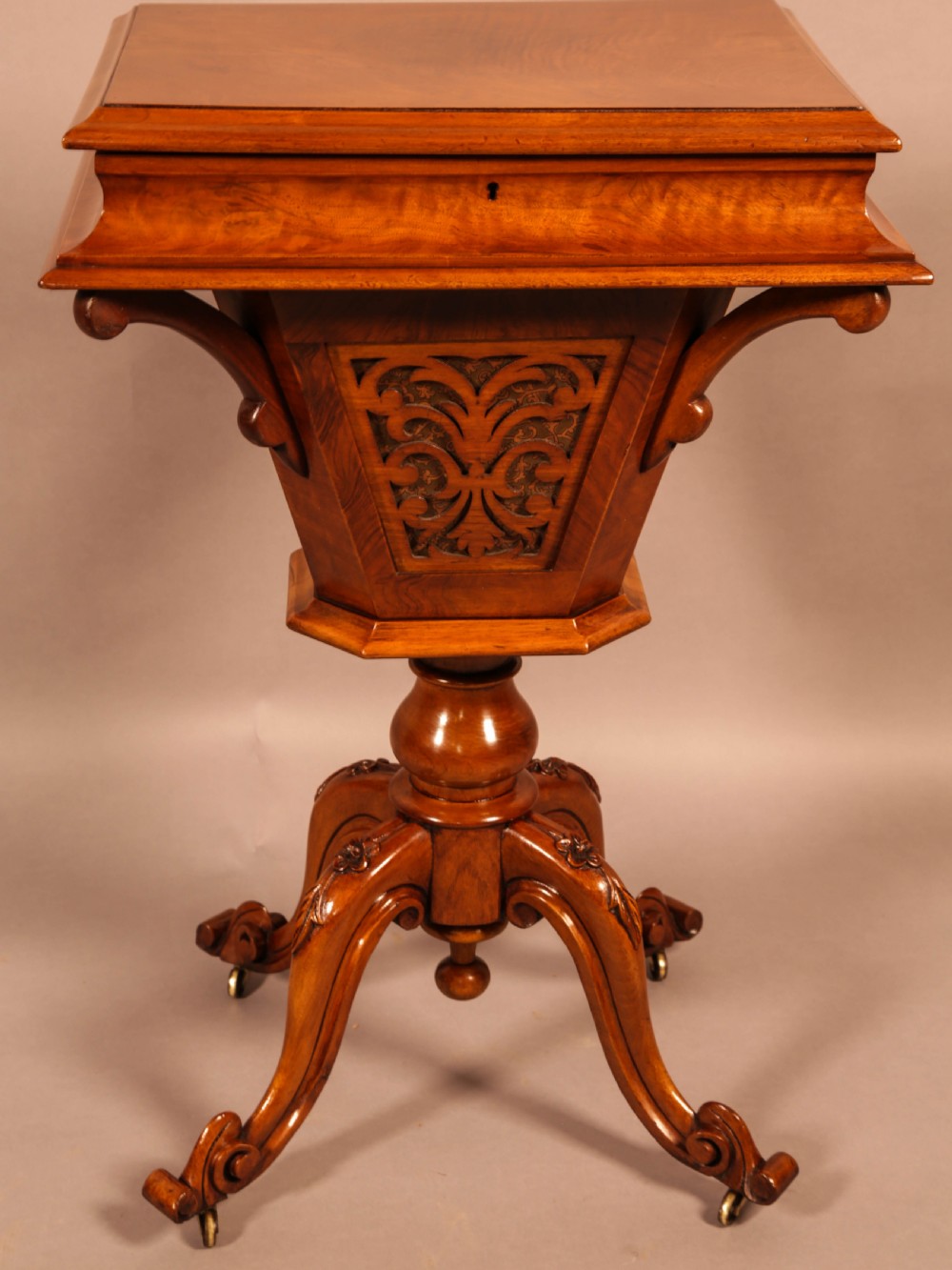 A Victorian Ladies Sewing Table Walnut Super Quality View V