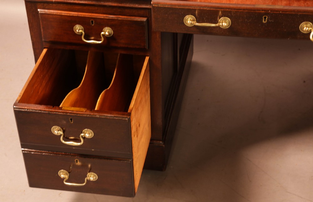 A Mahogany Pedestal Desk 8 drawers  View III