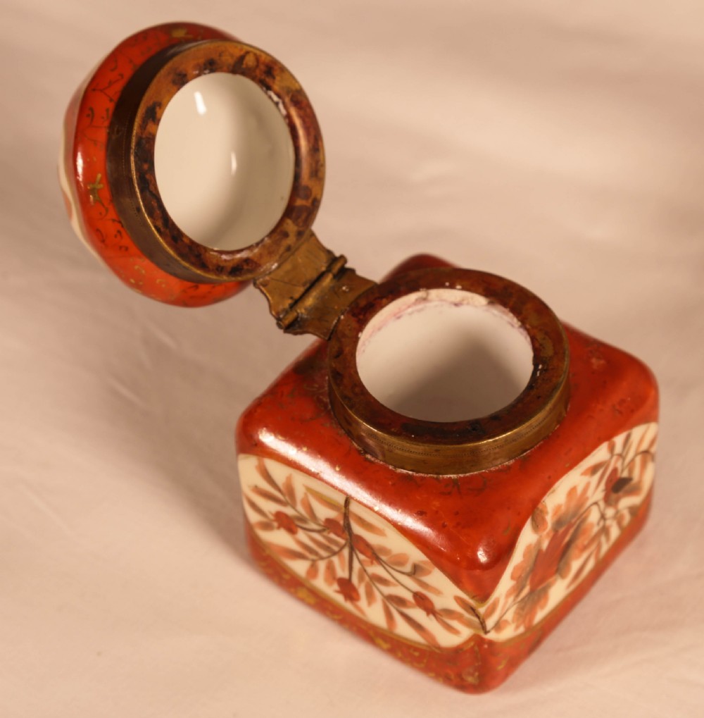 A continental Porcelain Ink Well View IV