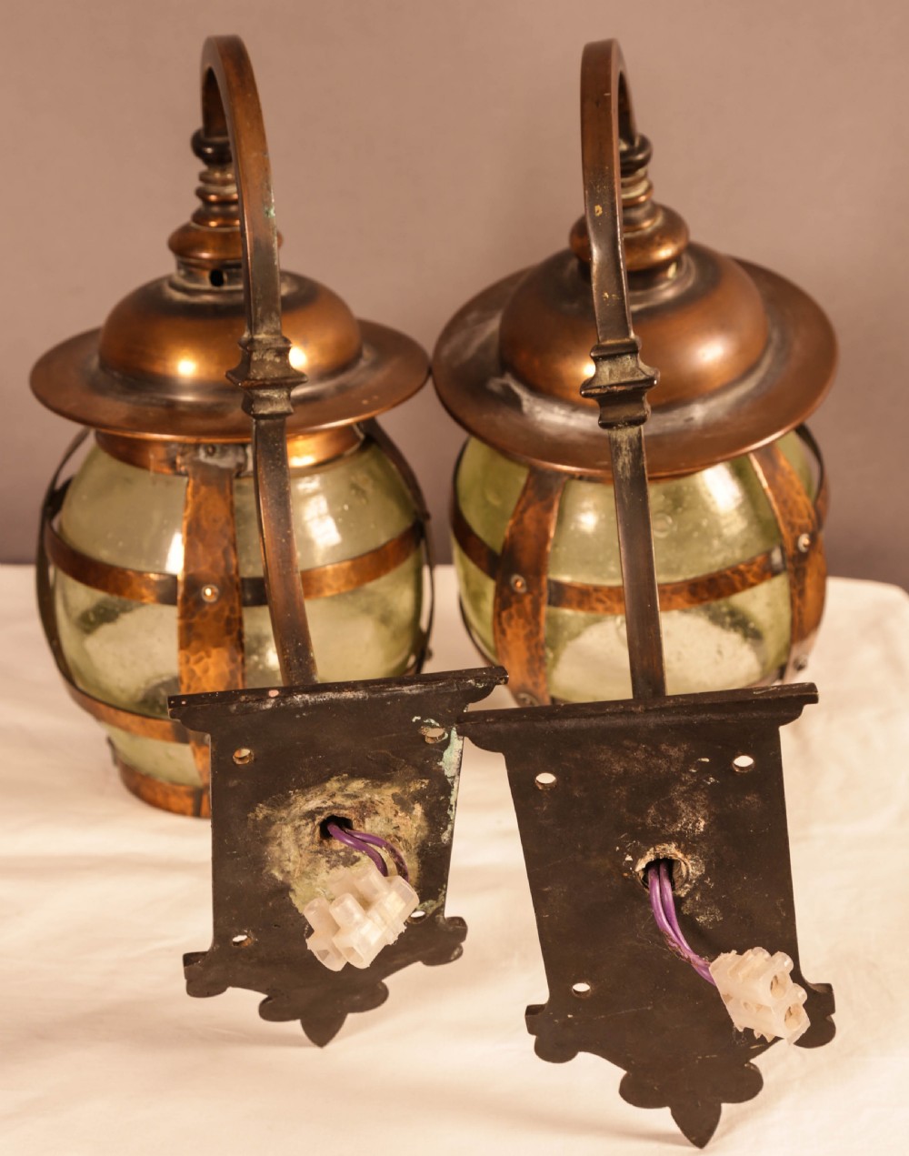 A Pair of Arts and Crafts Wall Lights View VI